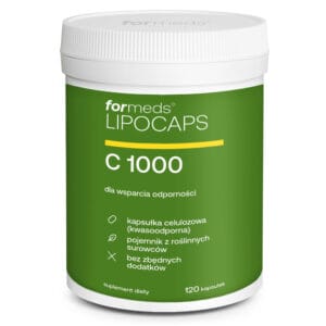 Opakowanie LIPOCAPS C 1000 – 120 kapsułek, logo Formeds.