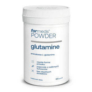 Opakowanie POWDER Glutamine – 90 porcji, logo Formeds.
