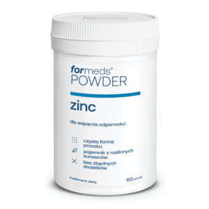 Opakowanie POWDER Zinc – 60 porcji, logo Formeds.