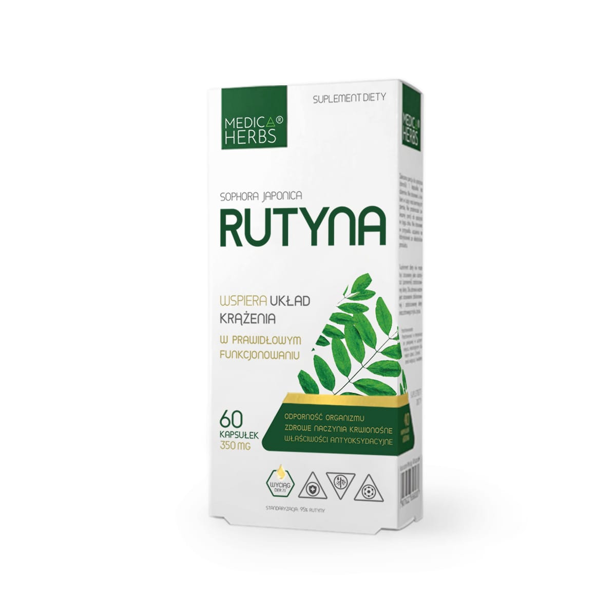 MEDICA HERBS RUTYNA - Wsparcie układu krążenia - 60 kapsułek
