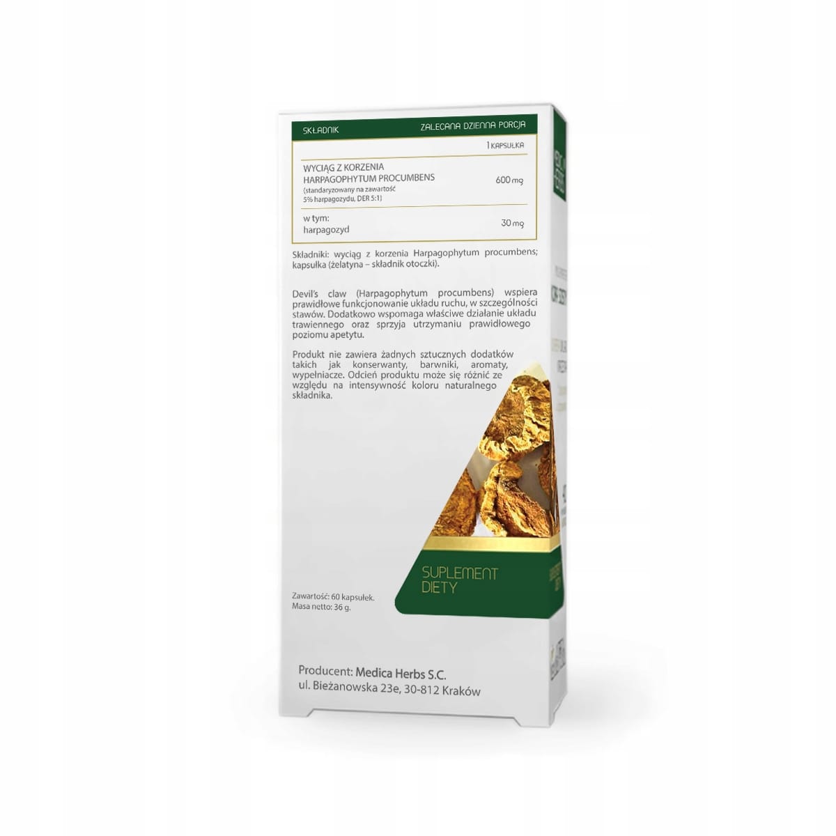 MEDICA HERBS DEVIL'S CLAW (CZARCI PAZUR) - obrazek 2