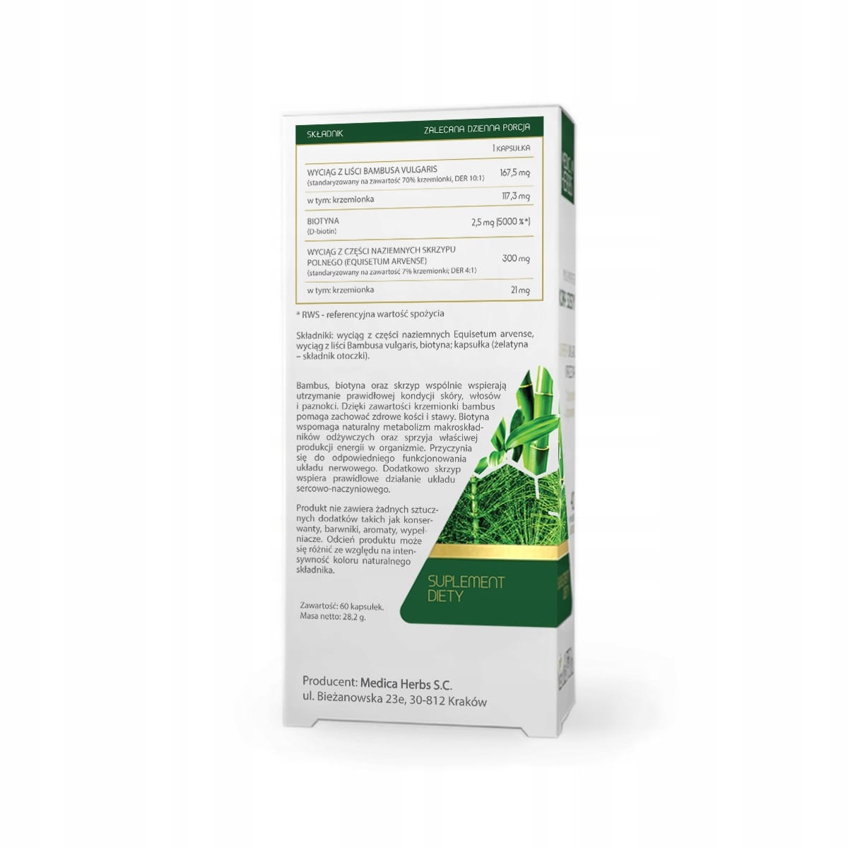 MEDICA HERBS BAMBUS BIOTYNA SKRZYP - obrazek 2