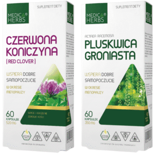 Zestaw czerwona koniczyna pluskwica groniasta MEDICA HERBS