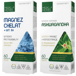 Zestaw Magnez Ashwagandha B6