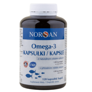 NORSAN Omega 3 - EPA DPA DHA + witamina E - 120 kapsułek
