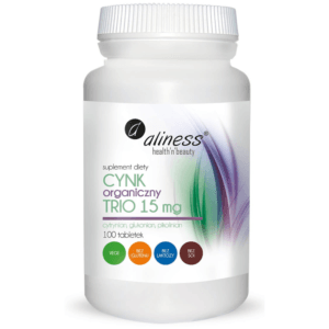 aliness Cynk organiczny TRIO 15 mg