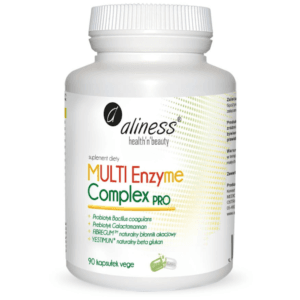 aliness Multi Enzyme Complex PRO - enzymy trawienne, probiotyk i prebiotyk - 90 kapsułek VEGE