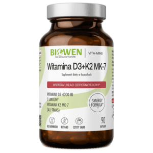 Biowen Witamina D3 K2 MK7 - 90 kapsułek