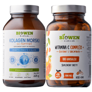 Kolagen Witamina C - Zestaw suplementów diety Biowen