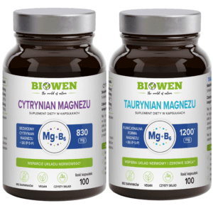 Kompleks magnezu - Biowen Cytrynian + Taurynian magnezu