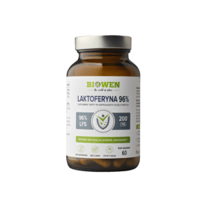 Biowen Laktoferyna 96% + wit. C + błonnik - 60 kapsułek
