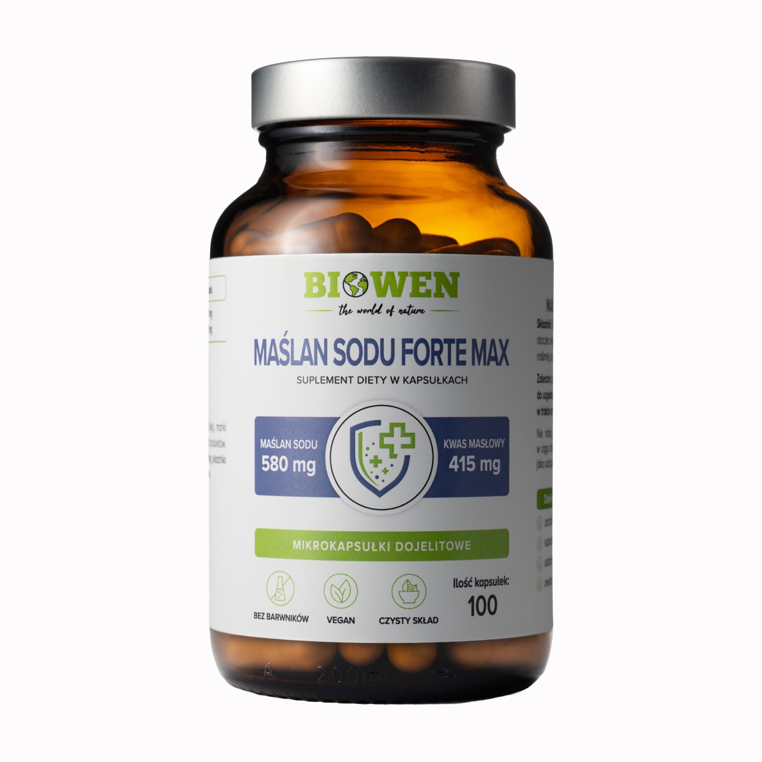 Biowen Maślan sodu - 100 kapsułek 580 mg