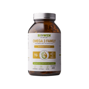 Biowen Omega 3 TG Family - 720mg EPA,480mg DHA - 225 kapsułek