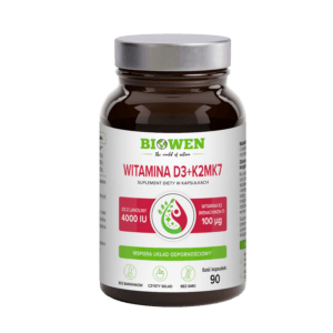 Biowen Witamina D3 K2 MK7 - 90 kapsułek