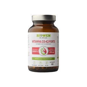 Biowen Witamina D3 K2 Forte - 60 kapsułek 12000 IU