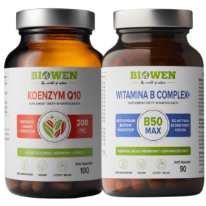 Zestaw energia i koncentracja - Biowen Koenzym Q10 + Witamina B kompleks