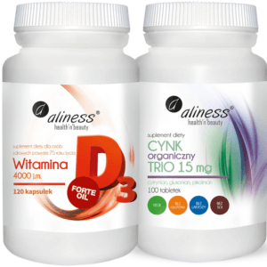 Zestaw na odporność - witamina D3 + cynk aliness