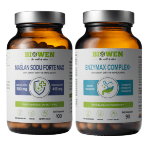 Zestaw na wsparcie jelit i trawienia - Biowen Maślan sodu + Enzymax Complex+
