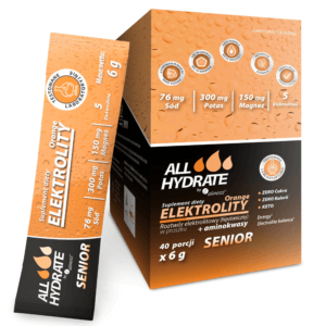ALLHydrate by aliness Elektrolity STICK Senior Orange 6 g, 40 saszetek